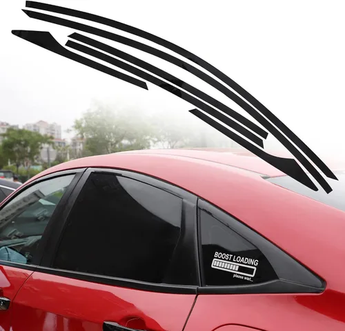 Vista 7 de TOMALL Calcomanías de vinilo para borde de ventana de automóvil compatibles con Honda 10th Civic 2016 2017 2018 2019 2020 2021 Accesorios de tira