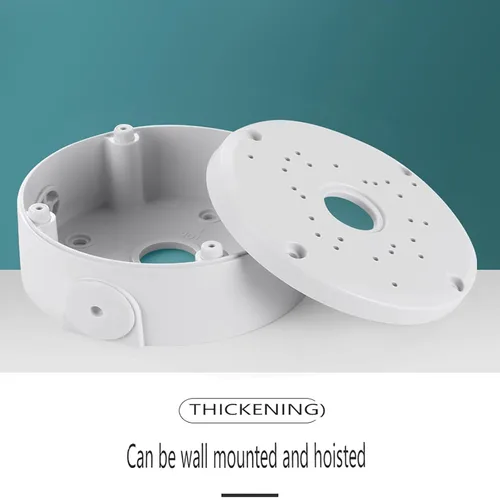 Vista 5 de Soporte de montaje con bracket para caja de conexiones universal de cámara de seguridad tipo bala, bracket de montaje de caja de conexiones
