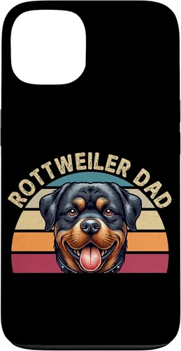 Vista 7 de Rottweiler Dad Rottie Father Dog Parent Father's Day Retro Case for iPhone 16