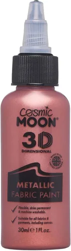 Vista 9 de Cosmic Moon - Pintura metalizada para tela 3D - 1.01fl oz - Azul - Pintura textil para ropa, camisetas, bolsos, zapatos y lienzo