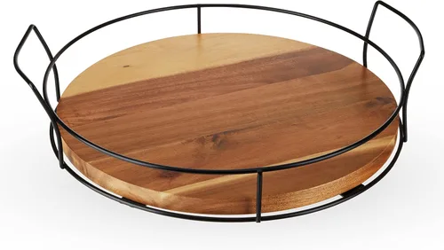 Vista 14 de Tabla de servir grande Twine, accesorios para tablas de charcutería, bandeja de servir para aperitivos, tabla de cortar grande, bandeja de servir