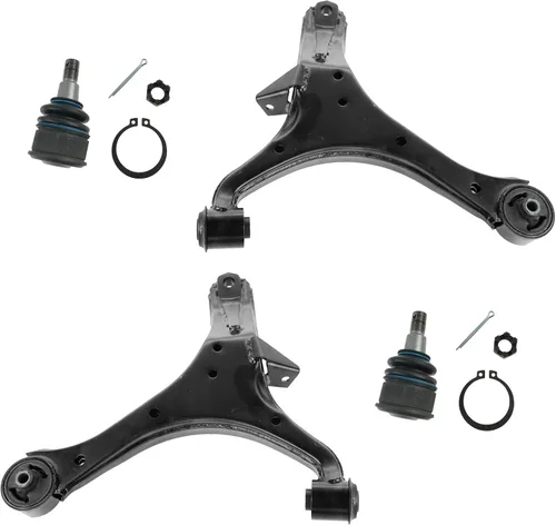 Vista 33 de TRQ Brazo de control superior e inferior del lado del conductor y del pasajero con juego de rótulas compatible con Chevrolet GMC 89-02