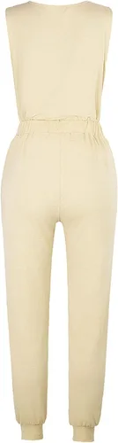 Vista 4 de Conjunto de 2 piezas de ropa de verano para mujer, ajuste holgado, cómodo, camiseta de manga corta con pantalones largos con cordón