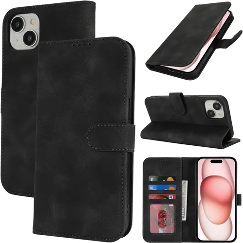 Vista 39 de Funda tipo cartera para iPhone 8 Plus iPhone 7 Plus con tarjetero para iPhone 8 Plus, funda tipo cartera para mujeres y hombres, de piel sintética