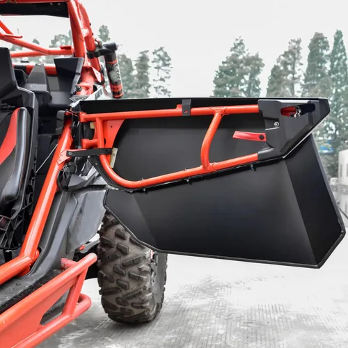 Vista 6 de SAUTVS Paneles de puerta inferiores de aluminio para Can Am Maverick X3 Max, insertos de media puerta inferior de aluminio para accesorios Can-Am