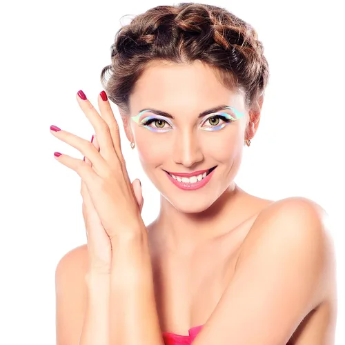 Vista 4 de ANCIRS Paquete de 6 calcomanías holográficas para maquillaje de ojos, 6 6 paquete