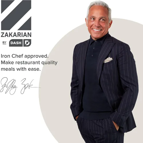 Vista 7 de DASH Zakarian - Juego de 6 cuchillos para carne, de borde recto sin dentar, acero inoxidable alemán de alto carbono, forjado de espiga completa
