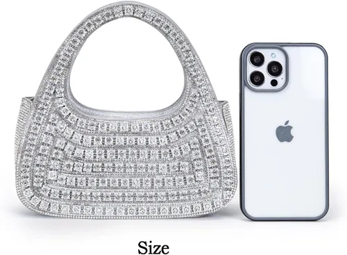 Vista 6 de BBTT.ful Bolsos de noche con diamantes de imitación para mujer (varios colores)