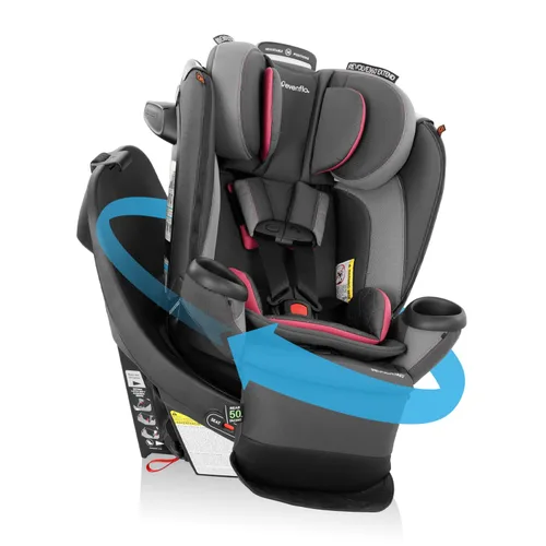 Vista 15 de Evenflo Revolve360 Extend Asiento de Auto Convertible con Rotación de 360 Grados, Orientado Hacia Atrás Extendido, Orientado Hacia Adelante, Modo