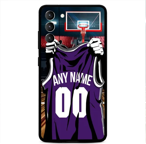 Vista 32 de Nombre y número personalizados – Atlanta Basketball Jersey – Funda de silicona líquida para Samsung Galaxy S26 S25 S24 S23 S22 S21 Plus S20 + Ultre