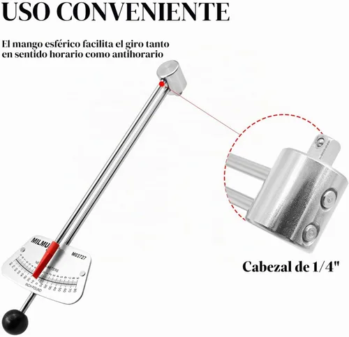 Vista 3 de MILMUMU Instrumento de precisión de llave dinamométrica de haz