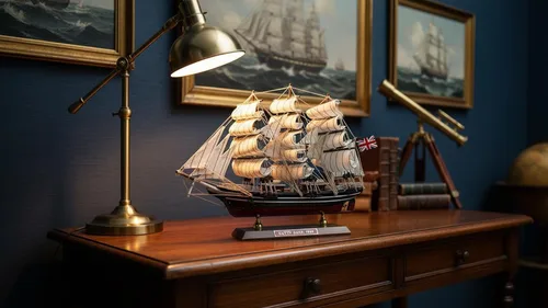 Vista 6 de SAILINGSTORY - Cortadora de naves modelo de madera Cutty Sark 1/195, réplica de 13 pulgadas de largo Detalles auténticos artesanales
