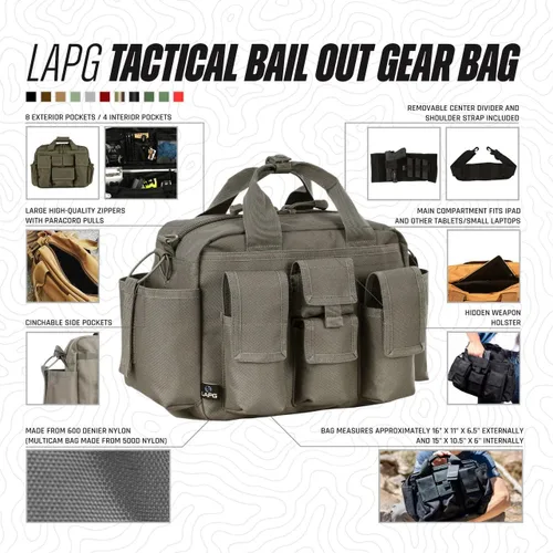 Vista 2 de LA Police Gear, mochila de equipamiento para rescate táctico
