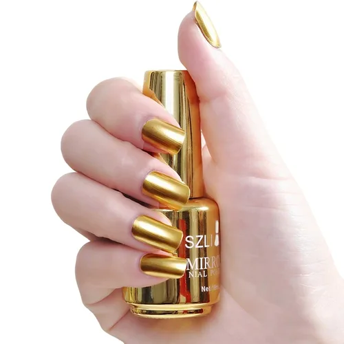 Vista 19 de KYDA Esmalte de uñas de espejo morado oscuro de 0.6 fl oz, esmalte de espejo brillante brillante para arte de uñas, arte de uñas de efecto metálico