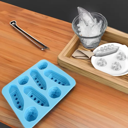 Vista 4 de Titanic Shape Ice Tray