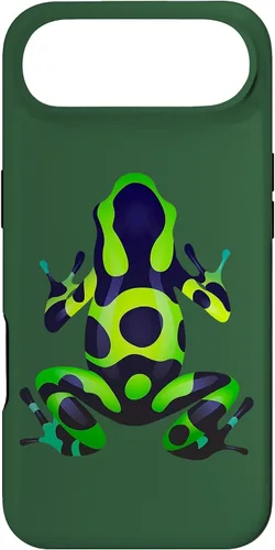 Vista 27 de Green & Black Poison Dart Frog Colored Exotic Amphibian Pet Case for iPhone 16