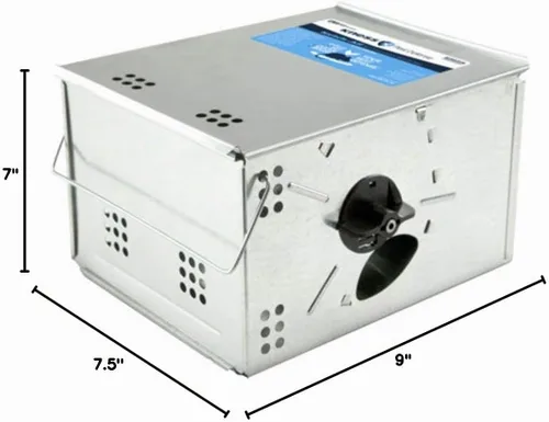 Vista 2 de Kness 101-0-002 Ketch-All Ratonera (3 Trampas) Plata