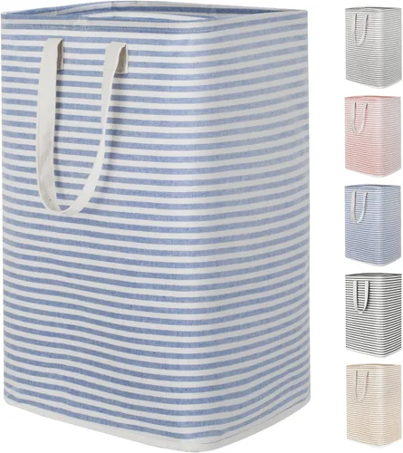 Vista 16 de Lifewit Cestas de lavandería grandes de 75 litros, bolsas para cestas de Beige