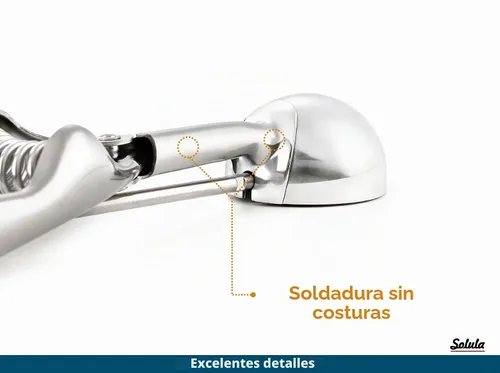 Vista 4 de Cuchara Grande de Acero Inoxidable para Muffins, Dispensador de Masa para Cupcakes, Cuchara Grande para Masa de Helado, Cupcakes y Muffins, Acero