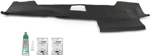 Vista 15 de PIT66 Cubierta de bisel de tablero TPE negra compatible con Buick Apollo/Olds Omega 1972-1974 Compatible con Chevy Chevy II/Chevy Nova 1969-1974