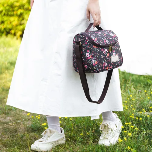 Vista 4 de Nanxson Bolsas de almuerzo reutilizables, aisladas, a prueba de fugas, enfriadoras para adultos, hombres y mujeres, para el trabajo, viajes, picnic