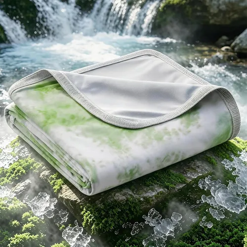Vista 13 de EMME Manta Refrescante, Manta de Verano Delgada y Liviana para Sofá, Mantas Frías para Cama para Personas que Duermen con Calor, Doble Cara