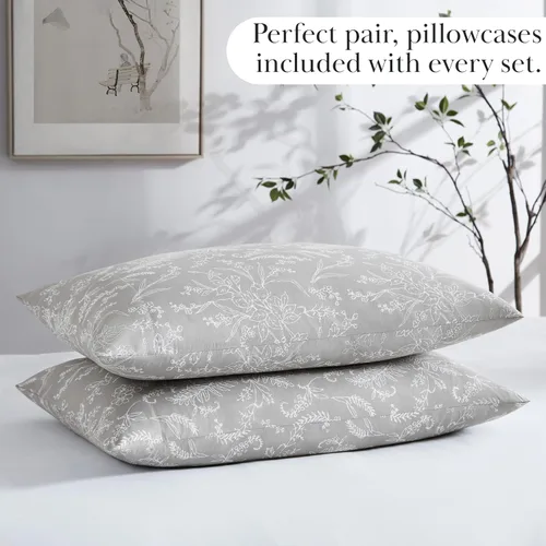 Vista 78 de Southshore Fine Living, Inc. Colección Winter Brush, juego de sábanas de 3 piezas para cama individual, sábana bajera con bolsillo profundo de 14