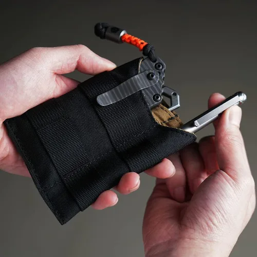 Vista 7 de VIPERADE VE9 EDC - Bolsa organizadora de bolsillo para herramientas, funda multiherramienta con área de parche para bricolaje, bolsa de bolsillo EDC