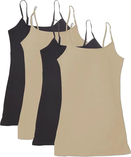 Vista 4 de Active - Paquete de 4 camisetas sin mangas, básicas, para mujer