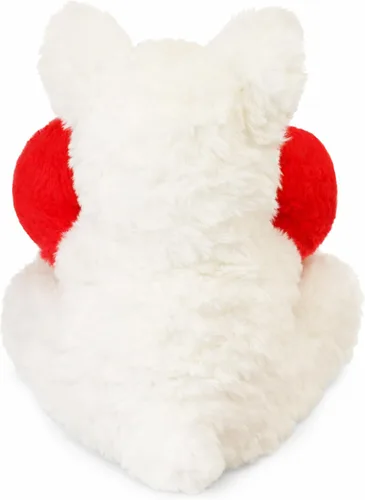 Vista 4 de Juguete de peluche suave de 10 pulgadas para el día de San Valentín, West Highland con corazón rojo, bonito regalo romántico para novia, esposa