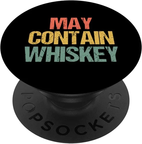 Vista 6 de May Contain Whisky - Divertido whisky de bourbon borracho PopSockets MagSafe PopGrip para iPhone