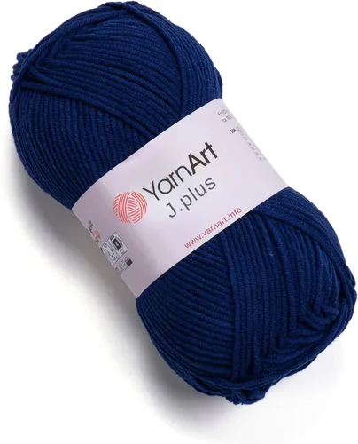 Vista 16 de YarnArt Jeans Plus - Hilo de mezcla de algodón suave, 100g (3.5 onzas), 160m (174 yardas), 55% algodón, 45% acrílico, grosor medio #4, ideal