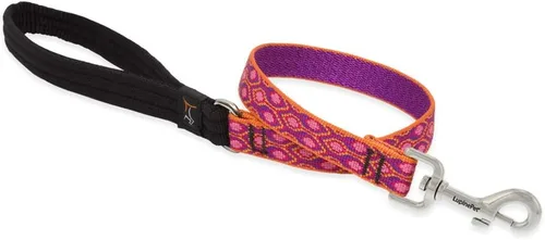 Vista 3 de LupinePet Originals Alpen Glow - Correa de mango acolchado de 1 pulgada para perros medianos y grandes