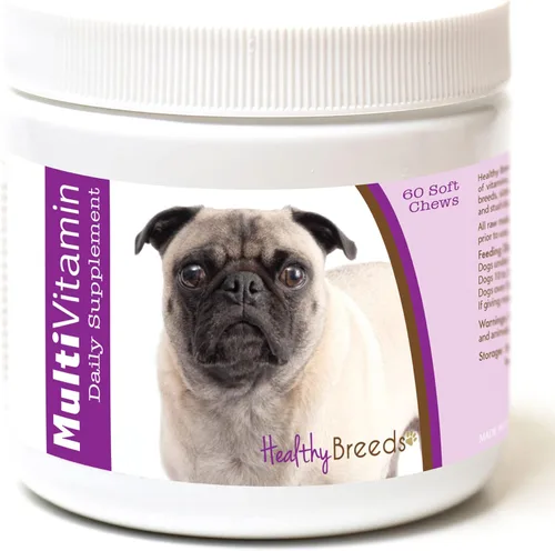 Vista 48 de Healthy Breeds Affenpinscher - Masticables blandos multivitamínicos, 60