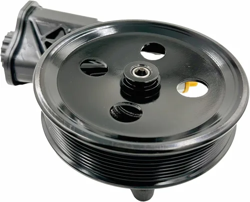 Vista 4 de Bomba de dirección asistida con conjunto de depósito de polea compatible con Dodge Ram 2500 3500 2003-2007