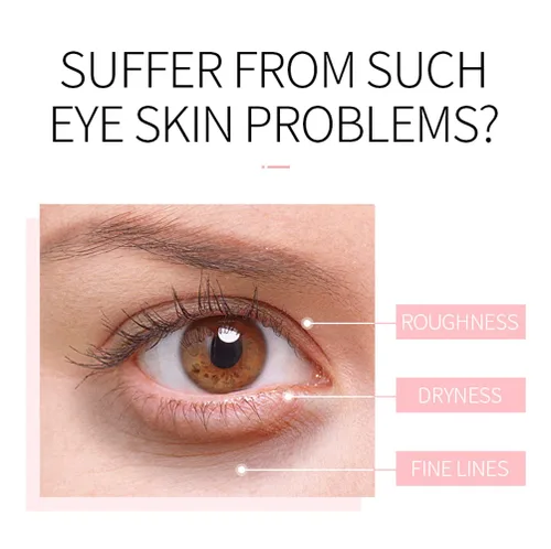 Vista 2 de Aceite esencial de rosa crema para ojos de día y noche, crema de ojos para ojeras e hinchazón, hidratante, hidratante, líneas finas, bolsas