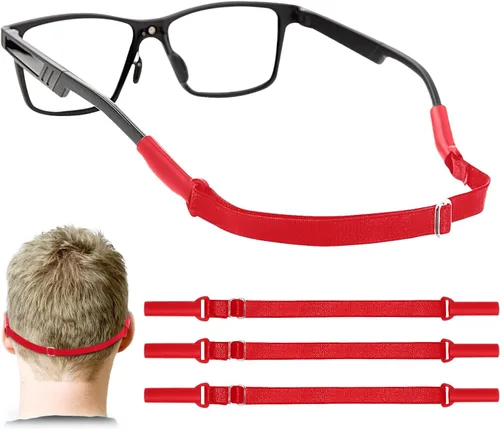 Vista 10 de Enenfly Adjustable Glasses Straps - 3 Pack No Tail Eyewear Retainer for Men, Women, Kids – Fits Eyeglasses & Sunglasses