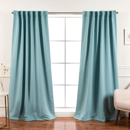 Vista 18 de Best Home Fashion Paneles de cortinas opacas de alta calidad, con aislamiento térmico sólido, cortinas opacas para tratamiento de ventanas