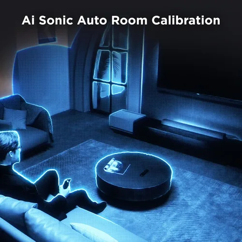Vista 6 de TCL Barra de sonido S55H 2.1 con subwoofer inalámbrico para Smart TV Dolby Atmos DTS:X Calibración automática de sala Audio de cine en casa