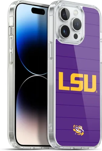 Vista 32 de Head Case Designs Funda de gel suave con licencia oficial de la Universidad Estatal de Louisiana LSU Camou compatible con Apple iPhone 7 Plus/iPhone