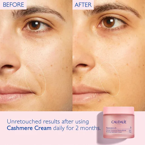Vista 2 de Caudalie Resveratrol-Lift Retinol Alternative Firming Cashmere Cream, Anti-Aging Moisturizer with Resveratrol, Hyaluronic Acid & Vegan Collagen