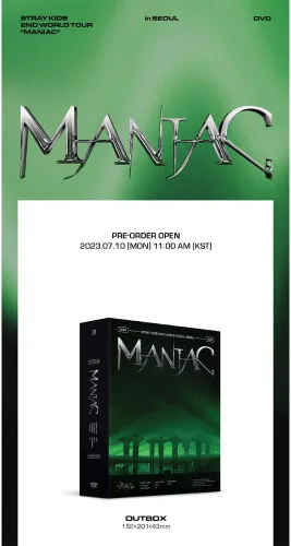 Vista 2 de Stray Kids 2nd World Tour MANIAC en Seúl Contenido+Photobook+Cartel plegable en paquete+Seguimiento SKZ sellado (versión DVD)