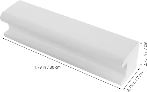 Vista 2 de Uonlytech Soporte de espejo de cuerpo completo de madera para espejo de cuerpo completo, soporte de pie para el hogar, 11.8 x 3.1 in