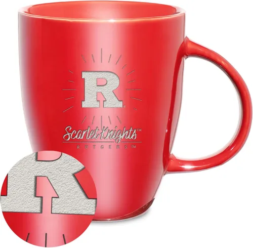 Vista 25 de Rico Industries - Taza de lustre cerámico con grabado láser de la NCAA de 18oz - Café-Té