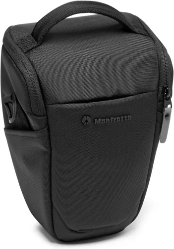 Vista 3 de Manfrotto Advanced Holster M III, funda para cámara sin espejo con lente, bolsa para cámara con soporte para trípode y cubierta para lluvia