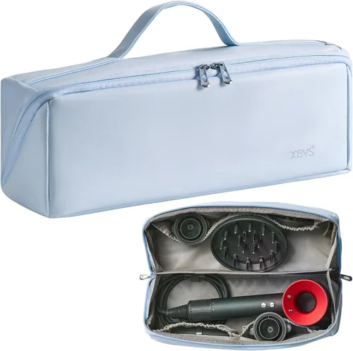 Vista 10 de Veki Estuche de almacenamiento de viaje para Dyson Airwrap Styler, color Blanco sucio