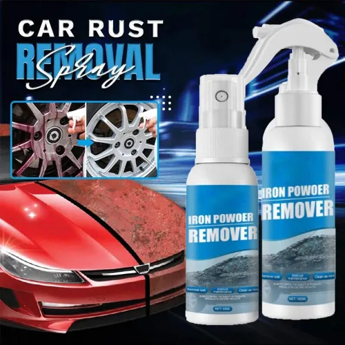 Vista 8 de RJDJ Spray de eliminación de óxido para automóvil, limpiador de pintura de metal, removedor de óxido, limpiador multifuncional de hierro