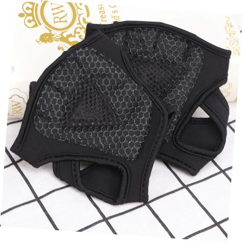 Vista 2 de INOOMP Guantes de gimnasio para hombres y mujeres, guantes de entrenamiento para hombres, guantes de mano para hombres y hombres, guantes sin dedos