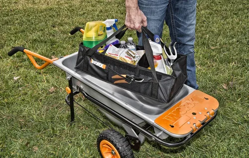 Vista 2 de WORX Aerocart WA0234 - Organizador de bañera ajustable para carretilla