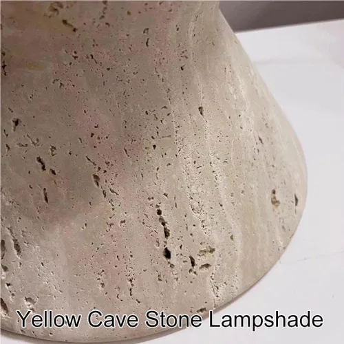Vista 6 de Kitchen Island Pendant Light Retro Yellow Cave Stone Hanging Lamp Mid Century Single Head Solid Wood Chandelier for Restaurant Bar Bedroom Club